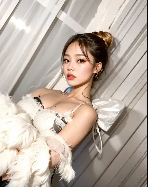  there is a woman in a black dress posing for a photo, korean girl, Beautiful young Korean, cruel korean goth girl,  beautiful South Korean woman , asian girl,  jennie blackpink , Beautiful young Korean, ulzzang, heonhwa choe, korean woman,  wears a sleeve...