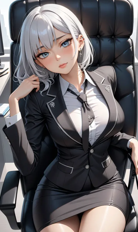 Sexy pose, ((Ultra detailing)), (very aesthetic, best quality, ultra detailed), intricate details,
1girl, (silver hair, Wolfcut hair) , silver eyes,((Detailed eyes)), ((Beautifull eyes)), ((prefect eyes)), sharp jawline, embarrased face, Licking her lips, ...