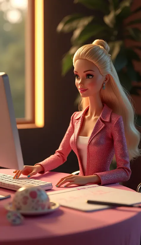 Barbie writes to the PC