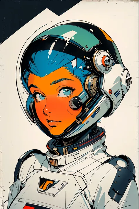 (((masterpiece,best quality))),(((((solo1girl:1.2))),(Retro Vintage Movie poster),(astronauts),(((futuristic))),(((background : Incredibly Simple))),(((Bauhaus modern)))