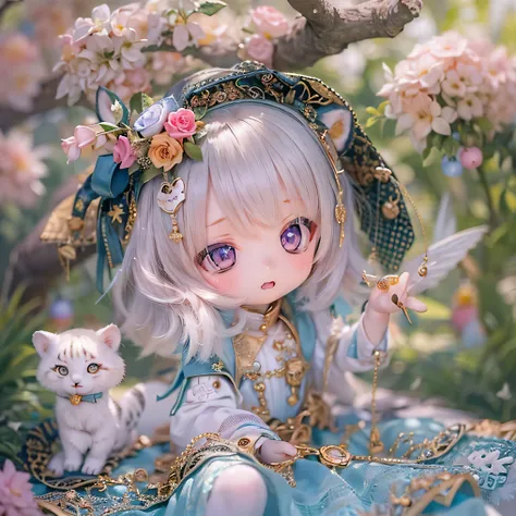 (               best quality      ,4K,8k,            kampala     ,      Masterpiece   :1.2),                  enjoy every detail               ,    is present  ,White Tiger              girl   Chibi,                   Notice the Beautiful Details          ...