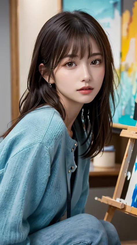 (hig彼st quality、8k、32K、Masterpiece)、( is present)、( is present:1.2)、( high resolution)、((Random Composition:1.6)),  very detailed、  very beautiful face and eyes 、 1 girl、Delicate body、(hig彼st quality、 Attention to Details、 rich skin everywhere)、(hig彼st qua...