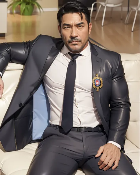 40 years old,daddy, "super glossy suit",Dad sat on sofa,k hd,in the office,"big muscle", gay ,black hair,asia face,masculine,strong man,the boss is,handsome,,leather gloves,lecherous dad,look straight ahead,dad is handsome,dad is handsome ,dad is "horny da...