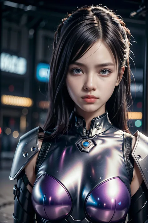 Game art，The best picture quality，Highest resolution，8k，((A bust photograph))，((Portrait))，(Rule of thirds)，Unreal Engine 5 rendering works， (The Girl of the Future)，(Female Warrior)， 22-year-old girl，(Female hackers)，(Ancient Oriental hairstyle)，(A beauti...