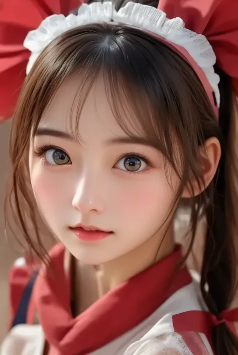 (super cute young face:1.1),(clear very attractive large glowing eyes:1.2), (japanese idol face:1.4),very beautiful cute girl,(baby face:1.2),fair skin,(happy cheerful smile),professional close up portrait, ,exquisite smooth and silky long brown straight h...