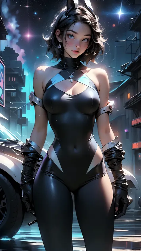 cute bunny girl,(((1girl))),((bunny girl with extremely cute and beautiful black hair)),(((bunny girl,anthro furry cute,bunny-girl,bunny ears,bunny ears on head,big bunny ears))),


(large breasts:1.4),saggy breasts,(((black hair:1.35,colored inner hair,ea...