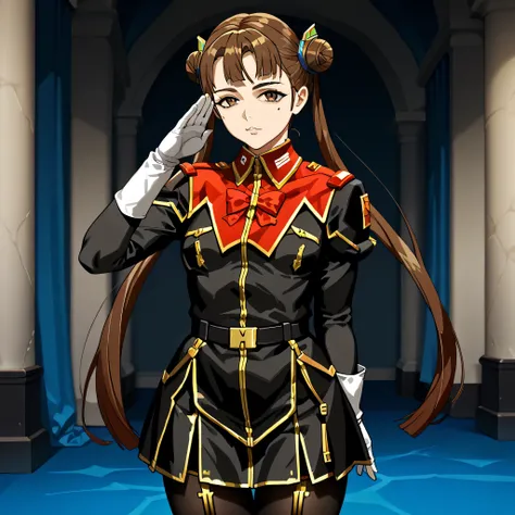 ultra-High resolution, score_9,score_8_up,score_7_up,score_6_up,score_5_up,score_4_up, BREAK, source_anime, anime screencap, uncensored, rating_explicit, Masterpiece, curvy, looking at viewer, (((solo, 1girl))), hair ornament, (((TitanOutfit))), full body,...