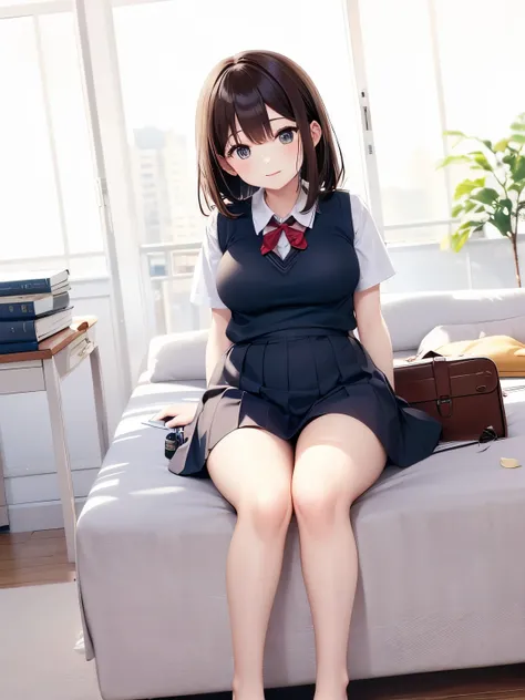  Top Masterpieces、High quality photo、8k、One Woman、 schoolgirl、 plump body