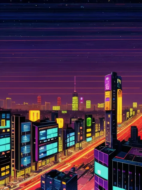 a close up of a city with a street and a building, cyberpunk art by Kilian Eng, cg society contest winner, futurism, neo-tokyo, neo - tokyo, neo tokyo background, neo tokyo, anime style cityscape, 2099 neo-tokyo, a cyberpunk cityscape, ( ( ( ( ( dan mumfor...