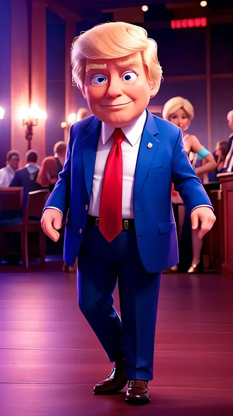 Donald Trump dancing at a night club