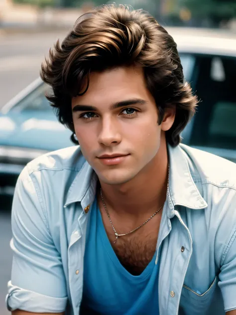 American, young male, 1980s pop singer