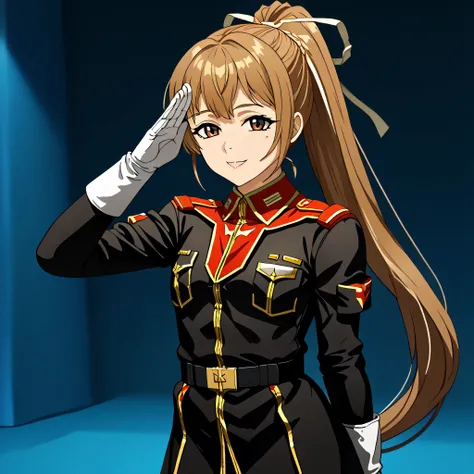 ultra-High resolution, score_9,score_8_up,score_7_up,score_6_up,score_5_up,score_4_up, BREAK, source_anime, anime screencap, uncensored, rating_explicit, Masterpiece, curvy, looking at viewer, (((solo, 1girl))), hair ornament, (((TitanOutfit))), smile, hap...
