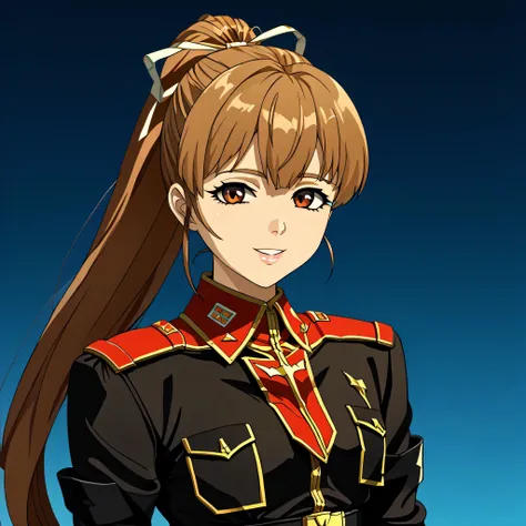 ultra-High resolution, score_9,score_8_up,score_7_up,score_6_up,score_5_up,score_4_up, BREAK, source_anime, anime screencap, uncensored, rating_explicit, Masterpiece, curvy, looking at viewer, (((solo, 1girl))), hair ornament, (((TitanOutfit))), smile, hap...