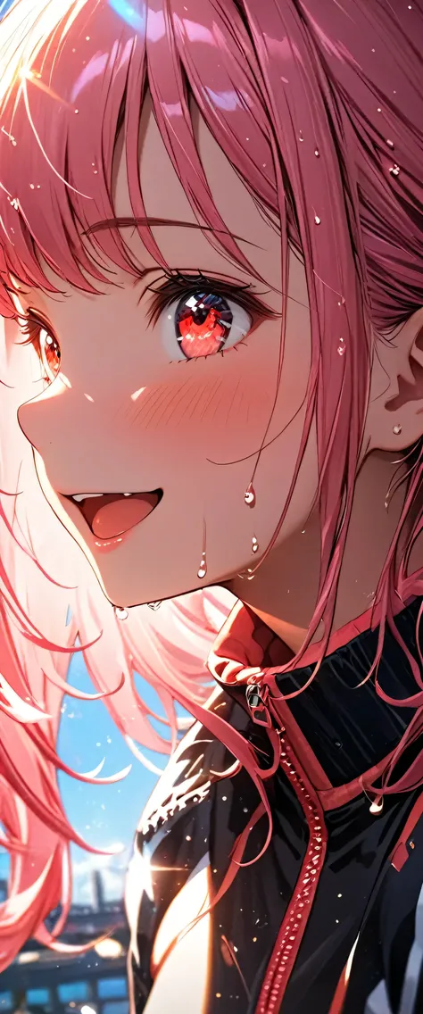 (beautiful girl: 1.3),1girl,masterpiece, Highest quality, Ultra-high resolution,rich contrast,super high quality,8k,Highly detailed CG unit wallpaper,texture,Incredibly absurd,Ultra-high resolution,RAW Photos,Depth of Field 1.2,Pink Hair, (low twintails), ...