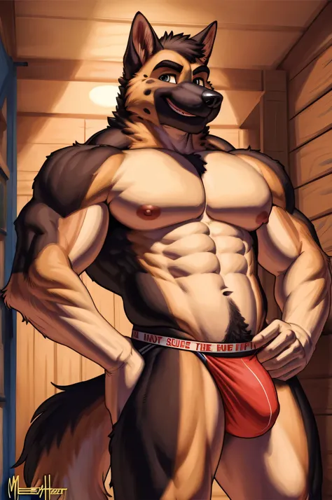 (((By Meesh))), handsome, sexy, hot, male furry anthro ((German Shepherd)), naked, inside shed, male, male German Shepherd, Canine, muscles, abs, pecs, naked, nude, nipples, nice nipples, bottomless, detailed, detailed features, detailed lighting, detailed...