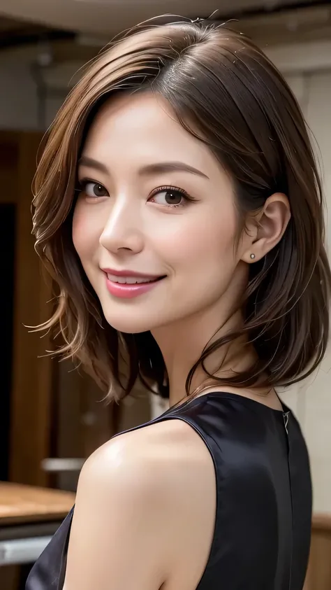   very detailed,  Masterpiece ,   best quality , ((  photorealistic:1.4)), (( perfect slender body  :1.4))、Super skinny 40 year old Japanese Milf  ,  detailed face ,   beautiful eyes in every detail  、(( natural makeup)) 、(()), (  slim,  toned and beautifu...