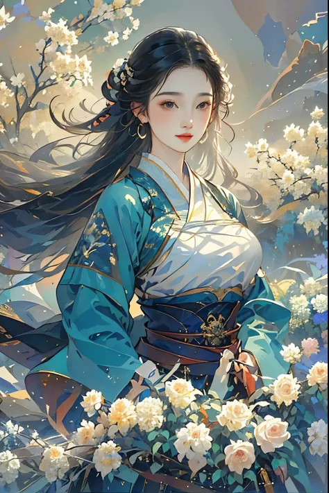 Masterpiece,  HD,  top quality,  1 Girl Solo , Kamisato_Ayaka, Big Breasts、 original photo, From above, See the viewer's ,  light smile , night,