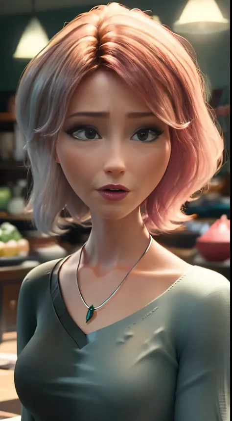 elf girl (rose quartz SU-Elsa Frozen Disney Tinker waiFu mixing models .) (ultra FUSION of white and pink hair) Fondo de pantalla CG unity 8k altamente detallado, style shot, Complex, high detail, dramatic, Highest quality film still image, Very detailed, ...