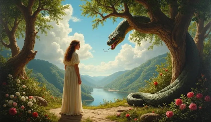 Eve and the Serpent of Eden