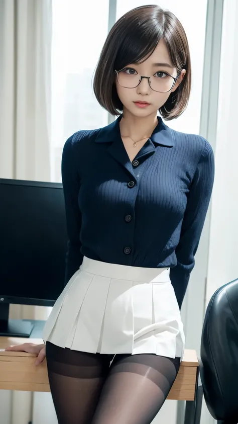 (((1 person)))、(((Alone)))、( cute)、( long bob cut)、(sex appeal)、( beautiful)、(Overbearing)、( is standing)、(Strong-willed)、(Cheeky)、(( cold eyes))、( miniskirt)、(clear)、 confident posture 、 An office lady in her 20s poses and takes a picture、((anger))、(Sexy)...