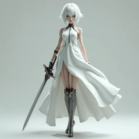 nier automata 2b sword and dress, but i need reel face