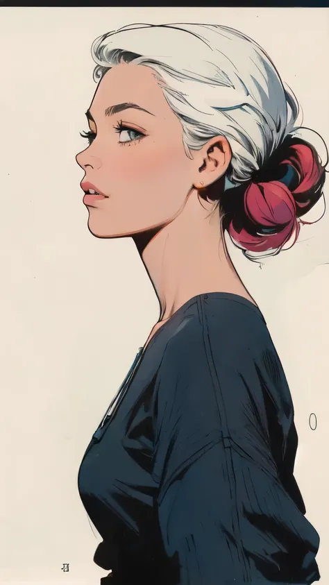  masterpiece, extremely beautiful woman ,excellent sense,(((perfect white background and very light ))),American comics,(((The Perfect One Woman))),(((A person))),colorful, Perfect details on the upper body, highly detailed face ,Near future, science ficti...