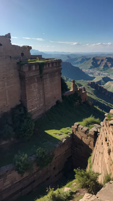  high definition 、 photorealistic 8k RAW photos  (Petra Ruins at the back of a cliff) , ,  stones and steep valleys  , tree々 Group of Ruins carved out on a steep slope {x}, Petra Ruins , ( not human ),  high resolution ,  Realism, (masterpiece), (  best qu...