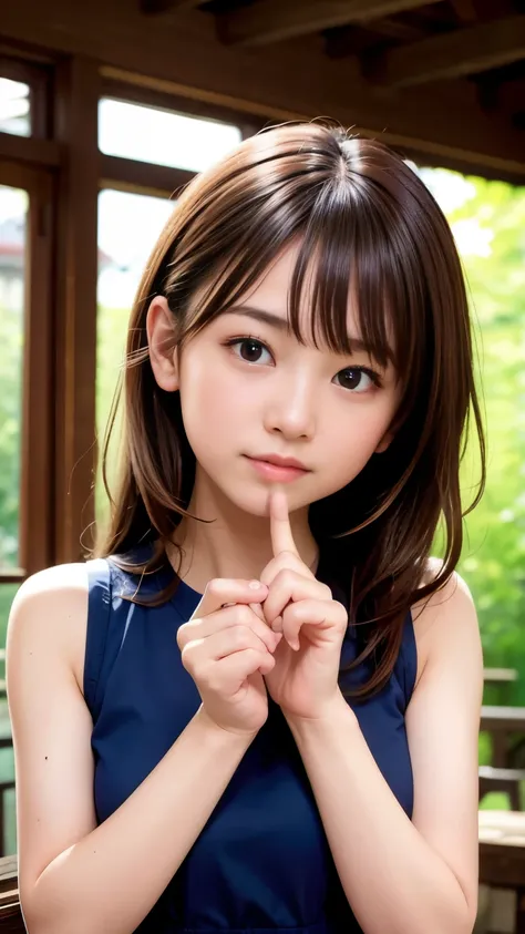  (8k,  RAW photo,  best quality, masterpiece:1.3), ( is present, photo- is present:1.4), (Highly detailed 8k wallpaper),  sharp concentration,   the depth of the written border ,
  Japanese idol, so cute, baby face,( comments:1.3),( long hair :1.3),  upper...