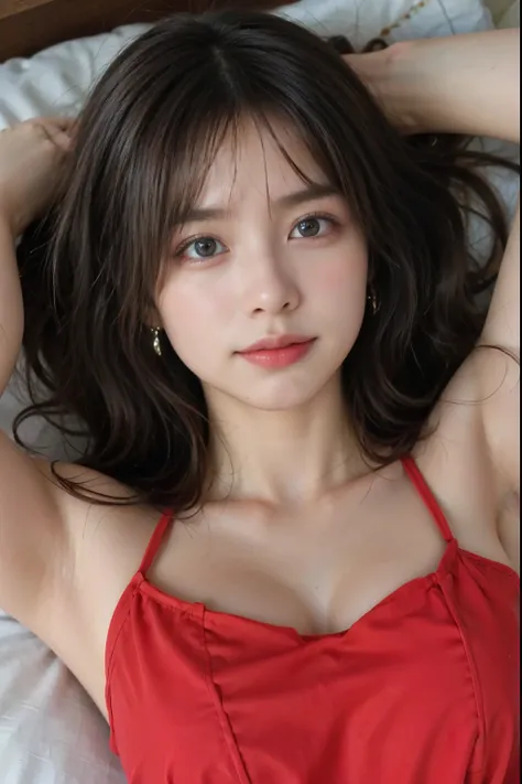 Sharp focus :1.2, A pretty girl 24 years old with perfect figure :1.4, Slender abs :1.3, Raw photography、超A high resolution, full body, Ultra High Definition, Detailed Photo, ((a big smile on her face)), Sexy, Facing Camera, Close-up , (1girl), Beautiful F...