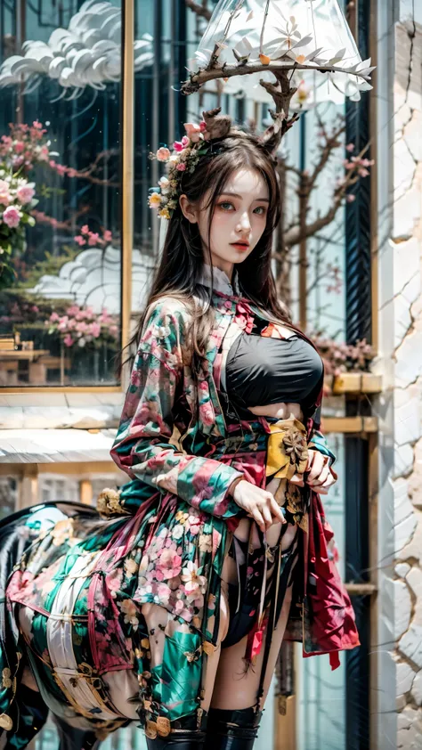 （ integrated perfect fusion 、 seamless nesting 、 Mythical cyberfemale centaur ，Half man, half horse, half man, half horse ：1.8），panoramic， Master Composition ， Clean Picture ， bright color ，hdr， Ultra HD Quality ，（Super wide angle， super depth of field ，Mu...