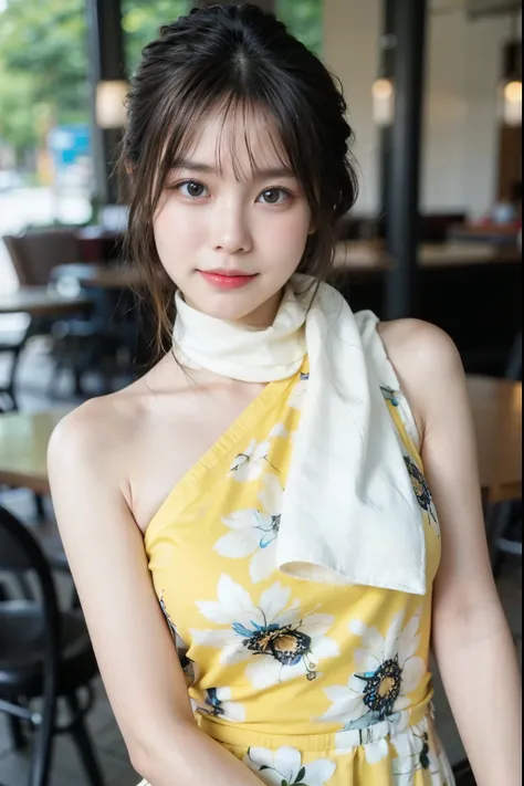 Sharp focus :1.2, A pretty girl 24 years old with perfect figure :1.4, Slender abs :1.3, Raw photography、超A high resolution, full body, Ultra High Definition, Detailed Photo, ((a big smile on her face)), Sexy, Facing Camera, Close-up , (1girl), Beautiful F...