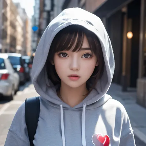 Masterpiece, One Girl ,Alone , heart-shaped eyes , open your mouth, hoodie,, Fixed restraints,
