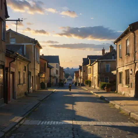 there is a picture of a street with a building and a lamp post, town background, photorealistic streetscape, realistic photo of a town, medeival fantasy town, renaissance port city background, ancient city streets behind her, street background, medieval to...