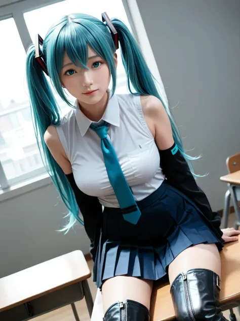 score_9, score_8_up, score_7_up, source_photo, realistic, photo, (((masterpiece, best quality))), ((((best quality, realistic, photo-realistic)))), ((((photorealistic)))), looking at viewer, (((((19 years old))))), 1girl, (((((solo))))), mikuhatsune, miku...