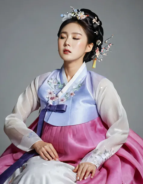8k, A Korean man had surgery to change his body from male to female, his body is completely female, he has big breasts like a woman, but his face is not changed and still looks like a man, His hair is still manly and short, manly short hair, he is wearing ...