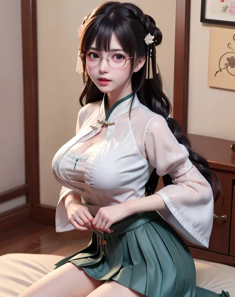 boy touched  girl's breast, then had sex with her, she had big breasts and moaned with pleasure, she wear hanfu chinese,Two girl, cute l old, maturbate, big breast, sex kiss breasts her, short skirt, twin tail, CG Unity 8k Wallpaper, in lace  thin silk wet...