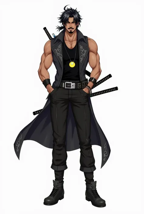 ---

*Character Concept (Improved):*  
- *Name:* Kaito Kurogane  
- *Age:* 34
- *Appearance:*  
  - *Skin Tone:* Warm, slightly dark-toned skin with a sun-kissed glow, giving him a rugged and adventurous vibe.  
  - *Hair:* Medium-length, messy black hair ...