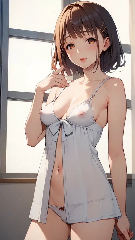  score_9,  score_8_  up,  score_7_  up,  score_6_  up,  score_5_  up,  score_4_  up, Anime, tag1,  tag2，nsfw， uncensored，quality_masterpiece， anatomically accurate，( red cheeks),  anime CG style, (  medium breast),  good lighting ,  perfect body through Ng...