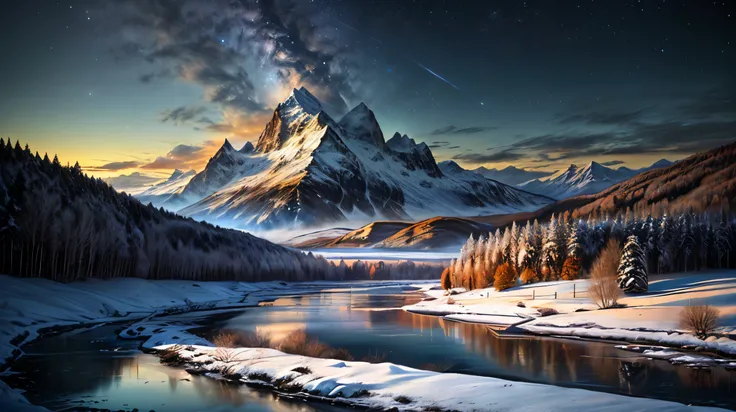 View of a mountain with a lake in the foreground , SwitzerlandThe Alps, Beautiful Mountain background , in the SwitzerlandThe Alps, Beautiful Mountain々, The Alps, Breathtaking Mountains々, Breathtaking Scenery , Mountains and Lakes, Magnificent and ast...
