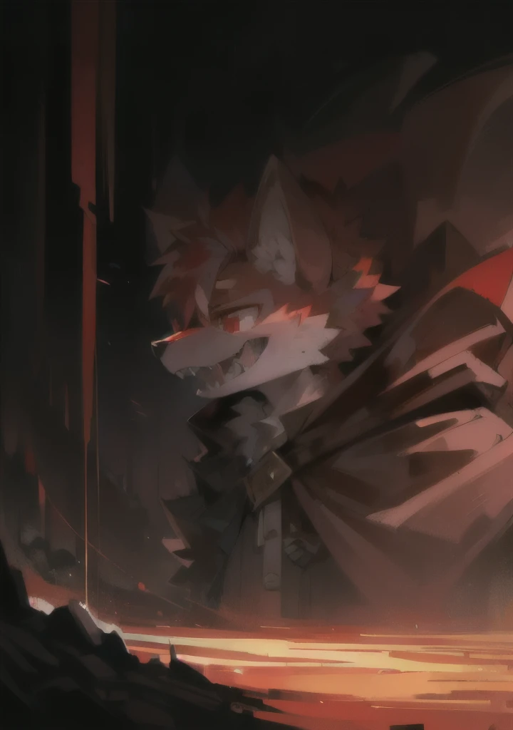 ( dark environment:0.8), masterpiece,  high quality ,  Ridiculous Res ,  digital painting  \(artwork\), author： dagasi, Yupa ,Seizan,(Humano, furry毛,Character Focus:1.1),Humano male cat, short hair,portrait,  Bright eyes ,panoramic,Character Focus.(  detai...