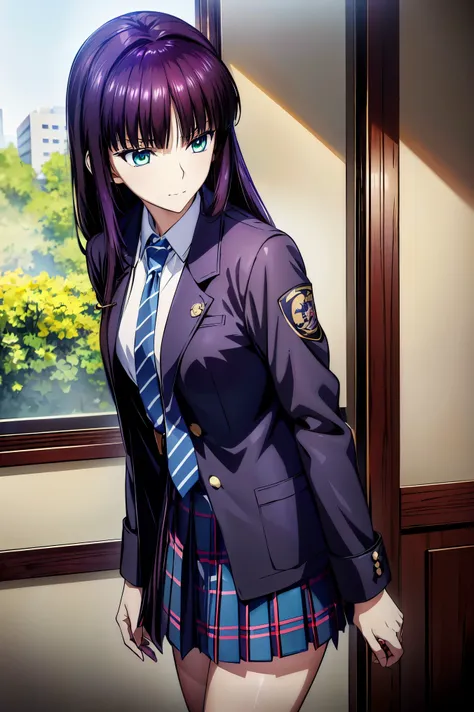 赤 purple hair, green eyes, eyes like jewels, Ultra High Resolution, ((( green eyes))),赤 purple hair, beautifulアニメ高校の女の子,(Masterpiece:1.2, 最 high quality ), ( is present, photo is present:1.4), beautifulイラスト, ( natural light , Movie Screenplay ), nsfw, ...