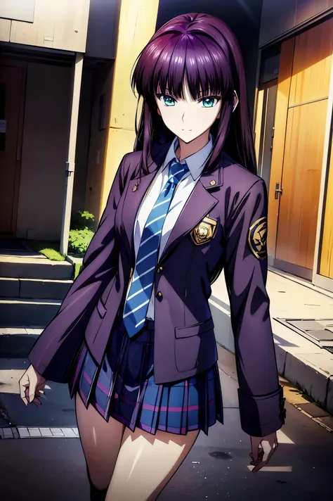 赤 purple hair, green eyes, eyes like jewels, Ultra High Resolution, ((( green eyes))),赤 purple hair, beautifulアニメ高校の女の子,(Masterpiece:1.2, 最 high quality ), ( is present, photo is present:1.4), beautifulイラスト, ( natural light , Movie Screenplay ), nsfw, ...
