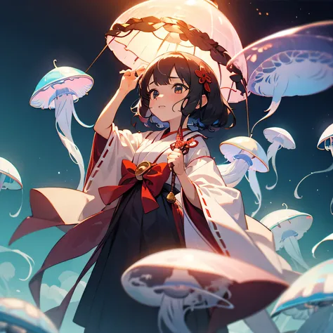 loli, lolish, jellyfish shrine maiden 8k