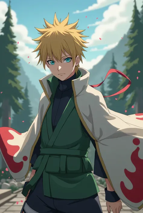 Minato Namikaze with a crown