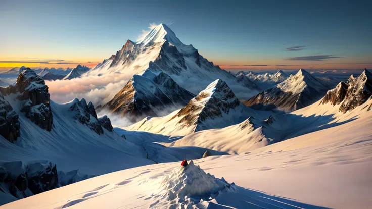 雪と雲To覆われた山々To、スキーボードTo乗った人物, majestic  Snow Mountain ,  Snow Mountain を背景To, 雪To覆われた険しい山々,  snow-capped mountain 々,  Snow Mountain , iceberg,  best on Adobe stock, 雪To覆われた山の風景, The Alps, bestseller, iceberg in the background, Stunning Mountain 々, High Moun...