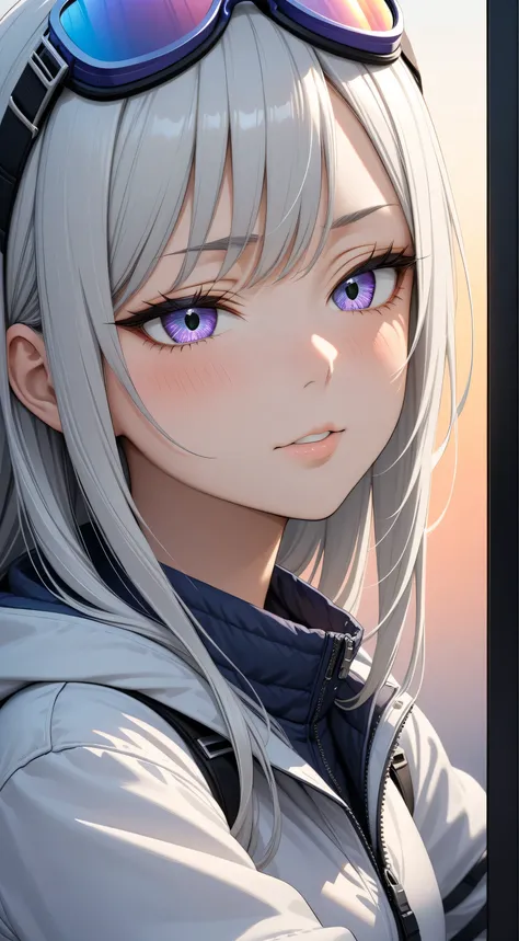 Random Sexy pose , ((Ultra detailing)), (very aesthetic, best quality, ultra detailed), intricate details, 1girl, silver hair, silver eyes,((Detailed eyes)), ((Beautifull eyes)), ((prefect eyes)), sharp jawline, long hair, shy, Licking her lips, small brea...