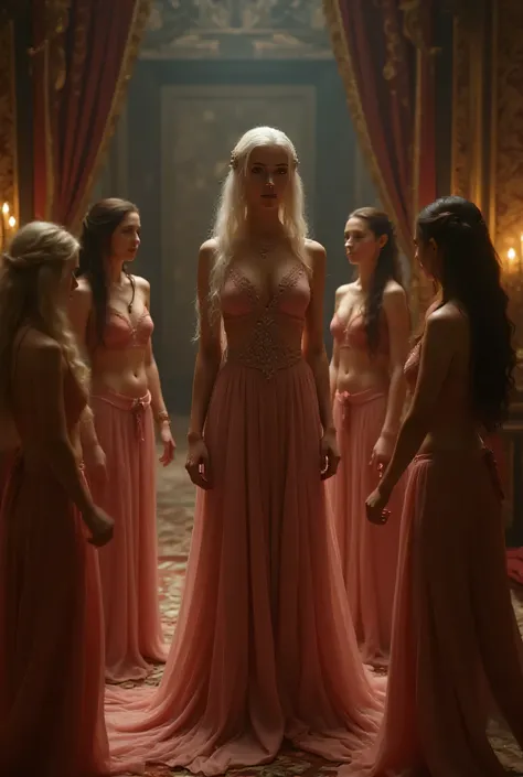 Daenerys Targaryem and her sexy maids