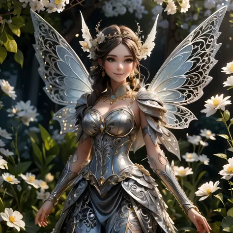 The decoration of the Golden Royal Family, a fairy with a cute, ish smile, is beautiful,Glitter Energy,