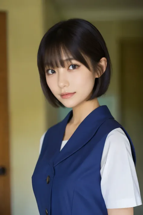    top quality,    in a Japanese-style room and the focus is on the face ,  Soft light,      super high resolution, (   photorealistic :1.4),     loop  ,    1 Japanese Girl   ,  alone,    cute, (     embarrassing smile:0.5), (   brown eyes,   light in the ...