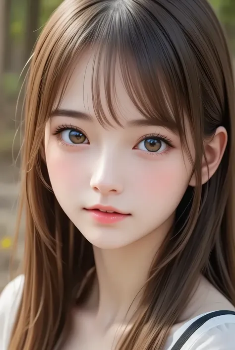 (super cute young face:1.3),
(full body shot:1.5),
(sparkling clear attractive large glowing eyes:1.5), (japanese idol face:1.5),very beautiful cute girl,(baby face:1.4),cheerful happy smile,exquisite smooth and silky long brown straight hair,fair skin,(ha...